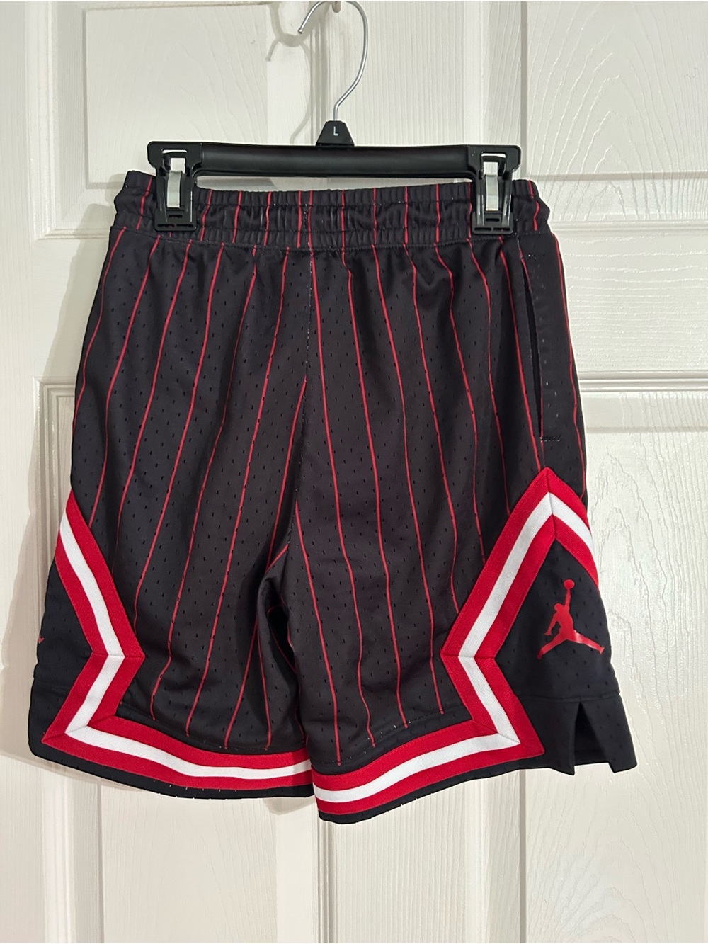 adidas Black & Red Kids Basketball Shorts